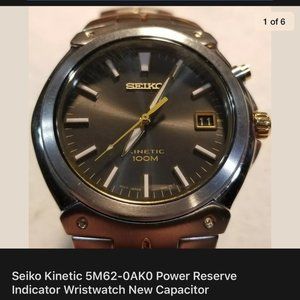 Seiko Kinetic Men's Watch M562 0AK0 with brand new